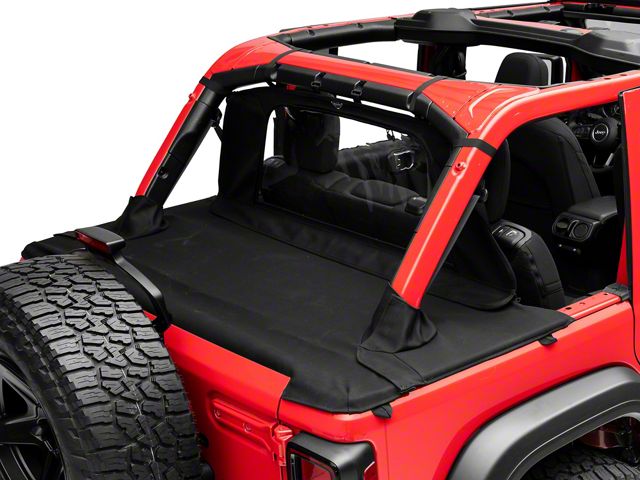 MasterTop Wind Stopper and Tonneau Cover Combo; MasterTwill (18-24 Jeep Wrangler JL 4-Door w/ Soft Top)