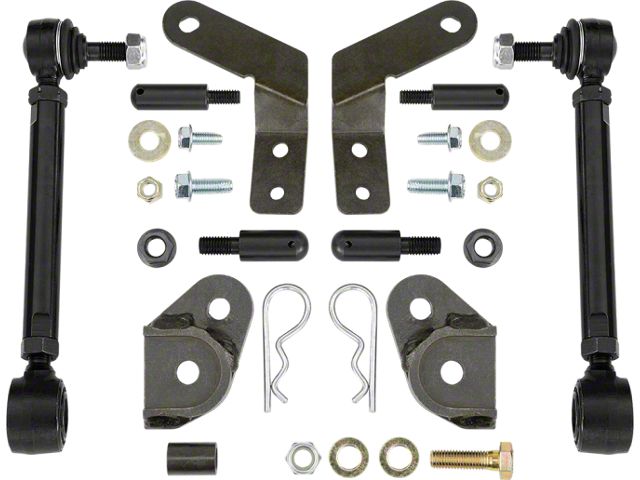 Rancho Front Disconnect Sway Bar Link Kit for 2 to 6-Inch Lift (20-24 Jeep Gladiator JT)