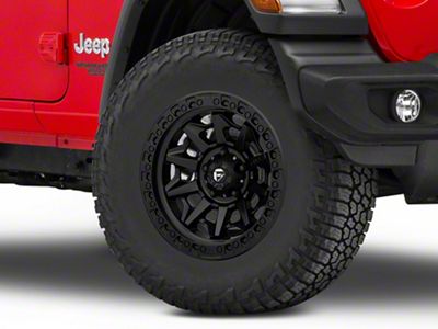 Fuel Wheels Covert Matte Black Wheel; 17x9 (18-23 Jeep Wrangler JL)