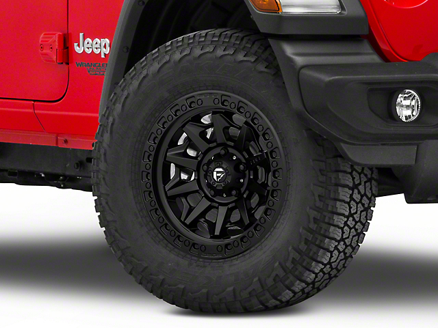 Fuel Wheels Covert Matte Black Wheel; 17x9 (18-23 Jeep Wrangler JL)
