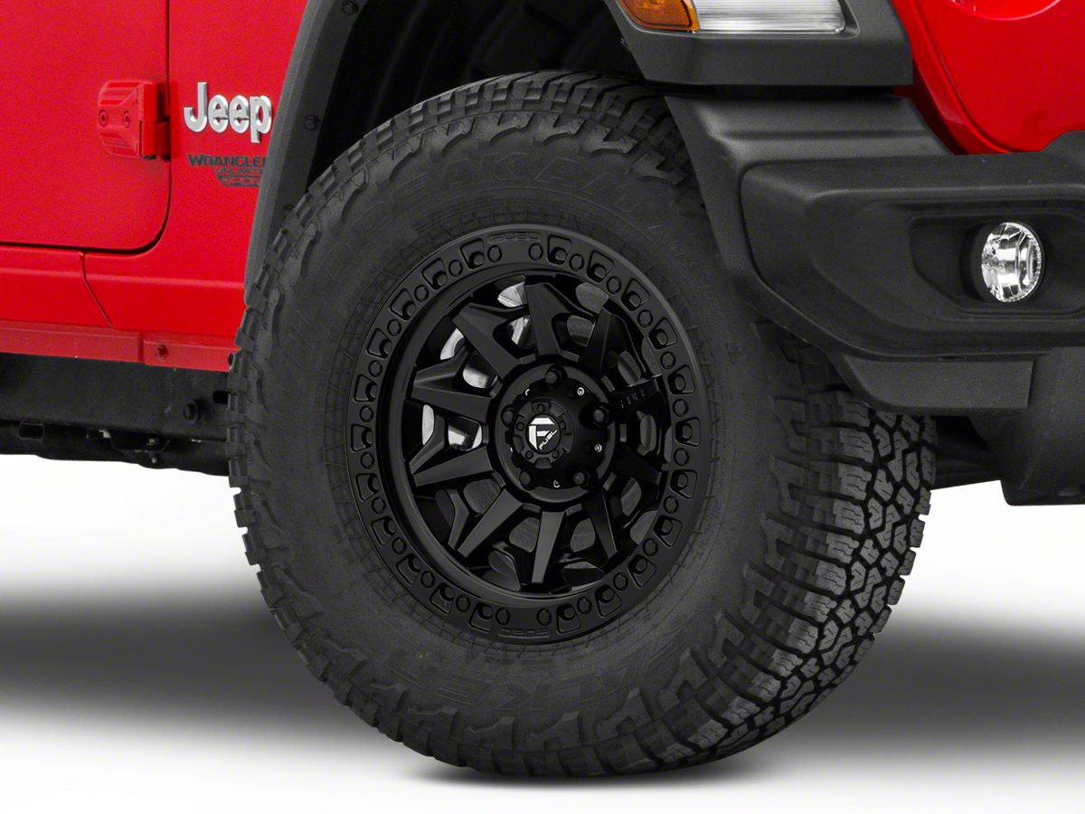 Fuel Wheels Jeep Wrangler Covert Matte Black Wheel; 17x9 D69417907550  (18-23 Jeep Wrangler JL) - Free Shipping