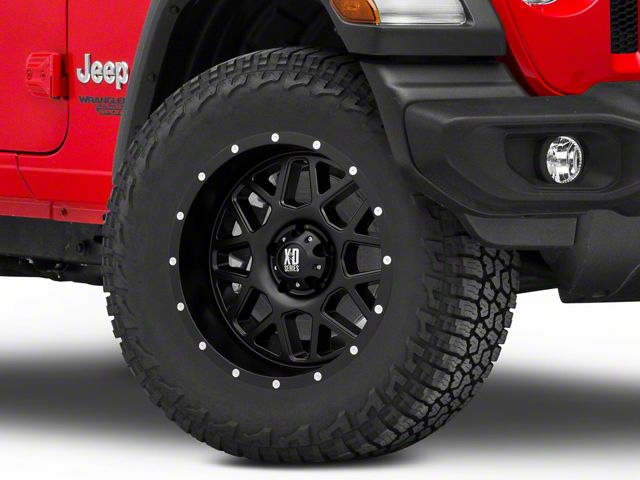 XD Grenade Satin Black Wheel; 18x9 (18-24 Jeep Wrangler JL)