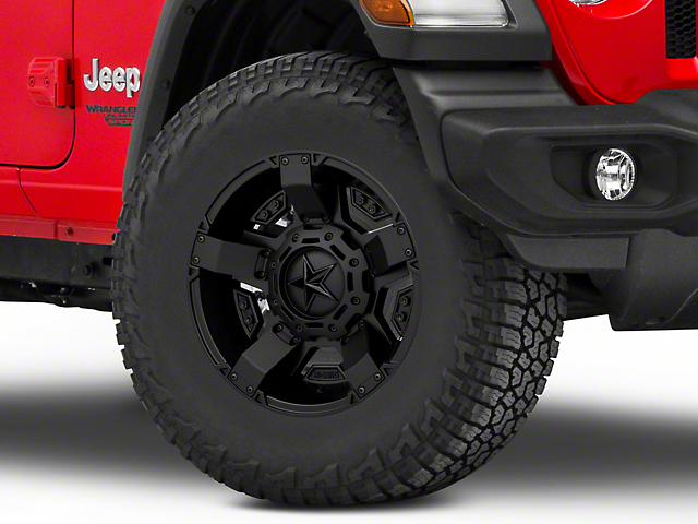 XD Rockstar II Matte Black Wheel; 17x9 (18-23 Jeep Wrangler JL)