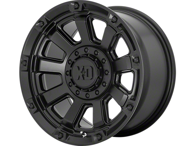 XD Gauntlet Satin Black Wheel; 17x9 (18-23 Jeep Wrangler JL)