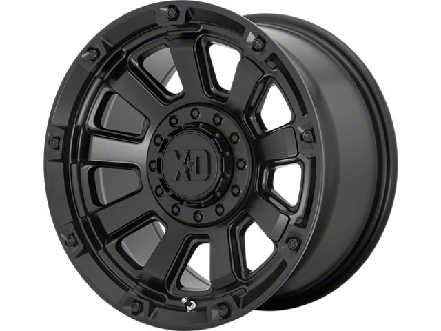 XD Gauntlet Satin Black Wheel; 17x9 (20-24 Jeep Gladiator JT)