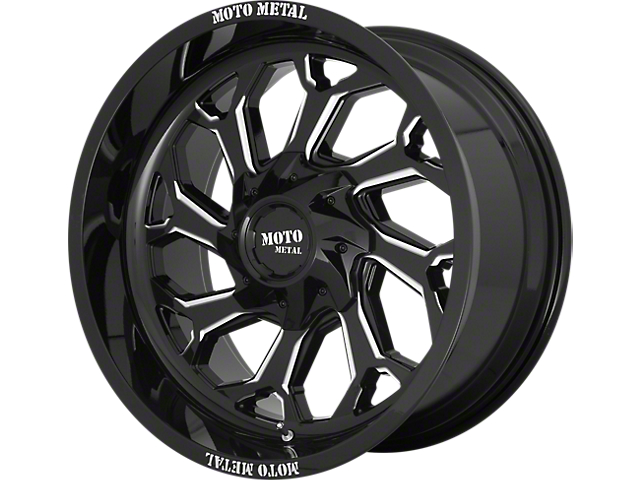 Moto Metal MO999 Gloss Black Milled Wheel; 20x10 (07-18 Jeep Wrangler JK)