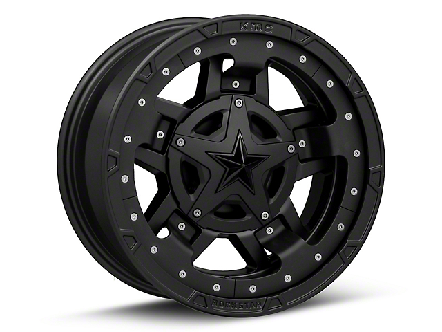 XD Rockstar III Matte Black Wheel; 17x9 (87-95 Jeep Wrangler YJ)