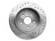 C&L Super Sport HD Cross-Drilled and Slotted Rotors; Rear Pair (07-18 Jeep Wrangler JK)