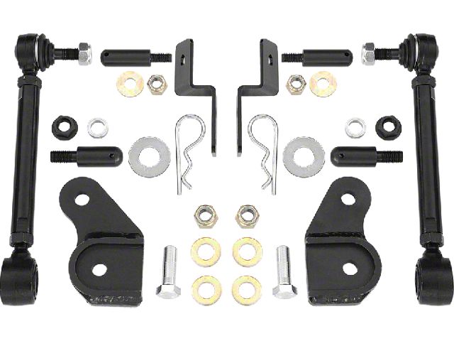 Rancho Front Sway Bar Disconnects for 0 to 6-Inch Lift (07-18 Jeep Wrangler JK)