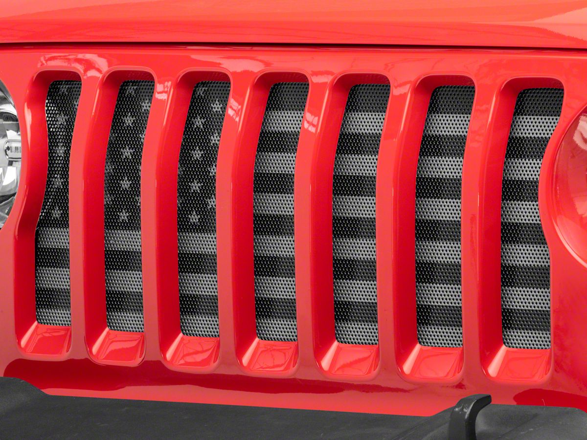 Jeep Wrangler Grille Insert; American Tactical (18-23 Jeep Wrangler JL w/o  TrailCam) - Free Shipping