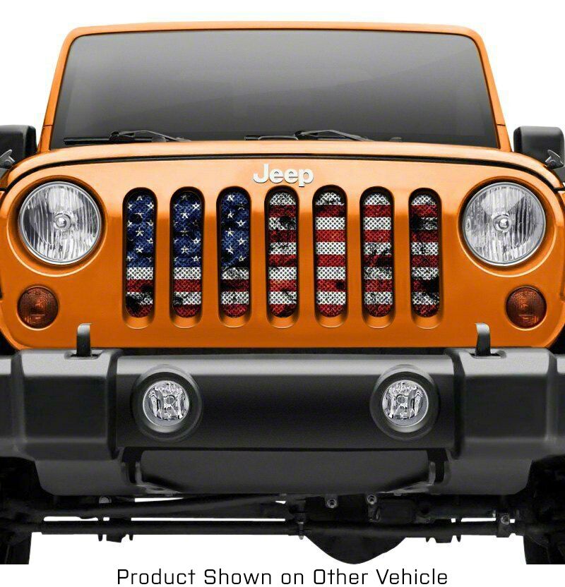 Grille Insert; Dirty Grace (18-23 Jeep Wrangler JL w/o TrailCam)