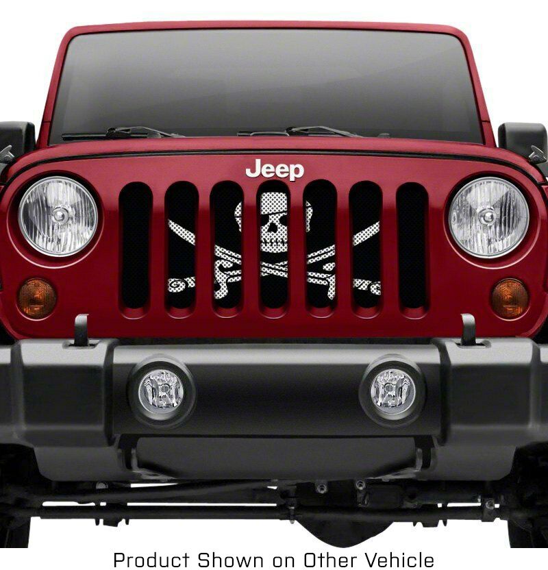 Grille Insert; Pirate Flag (20-23 Jeep Gladiator JT)