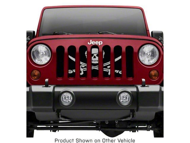Grille Insert; Pirate Flag (20-24 Jeep Gladiator JT)