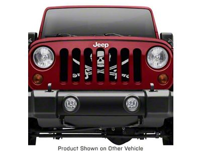 Grille Insert; Pirate Flag (18-24 Jeep Wrangler JL w/o TrailCam)