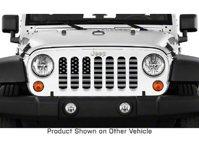 Grille Insert; Stealth (18-24 Jeep Wrangler JL w/o TrailCam)