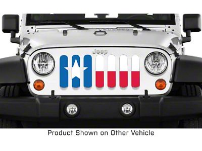 Grille Insert; Texas State Flag (20-23 Jeep Gladiator JT)