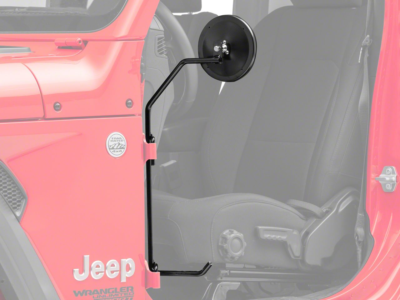 Kikbax Offroad Jeep Wrangler Foot Pegs with Mirrors KL59001 (1824 Jeep