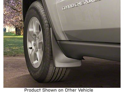 Weathertech No-Drill Mud Flaps; Front; Black (18-23 Jeep Wrangler JL, Excluding Rubicon)