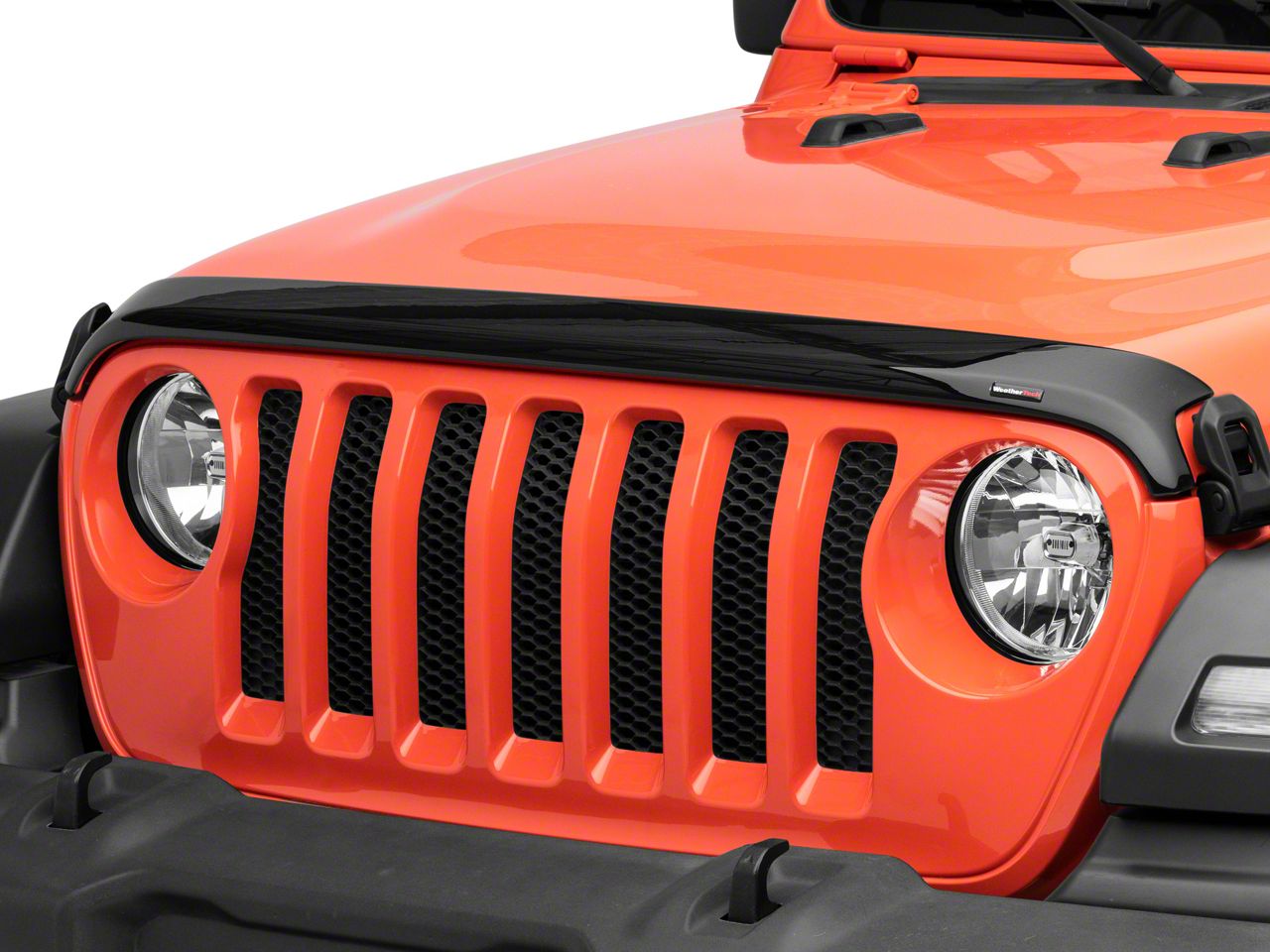 Weathertech Jeep Wrangler Low Profile Hood Protector; Dark Smoke 55177  (18-23 Jeep Wrangler JL) Free Shipping