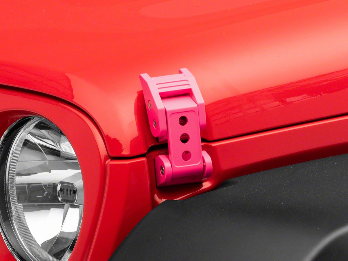 Jeep Wrangler Hood Latches; Pink (18-22 Jeep Wrangler JL) - Free Shipping