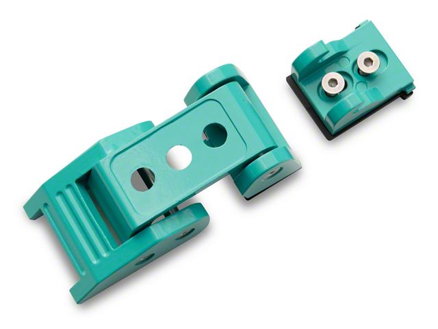 Hood Latches; Tropical Breeze Teal (20-24 Jeep Gladiator JT)