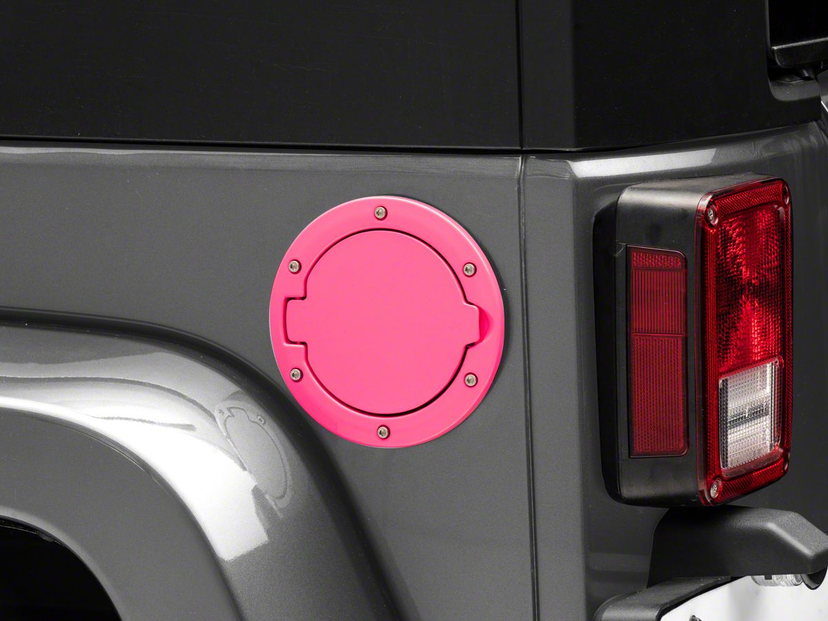 Jeep Wrangler Non-Locking Fuel Door; Pink (07-18 Jeep Wrangler JK)
