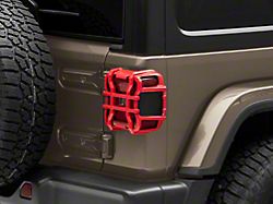 Tail Light Guards; Firecracker Red (18-23 Jeep Wrangler JL w/ Factory LED Tail Lights)