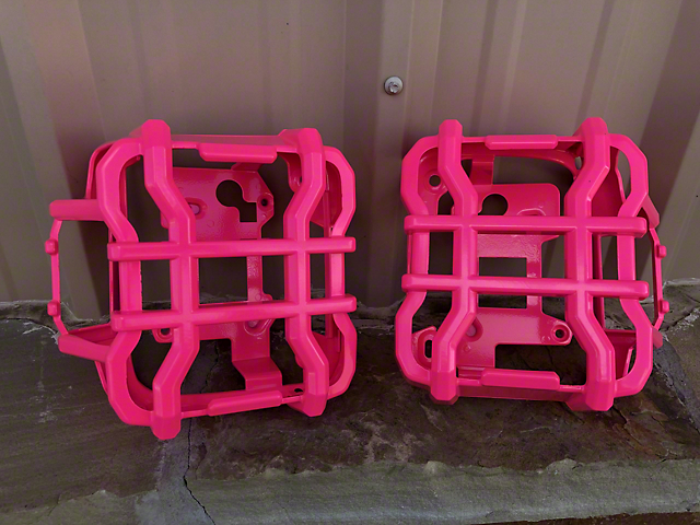 Tail Light Guards; Pink (18-22 Jeep Wrangler JL w/ Factory LED Tail Lights)