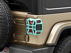 Tail Light Guards; Tropical Breeze Teal (18-24 Jeep Wrangler JL w/ Factory LED Tail Lights)