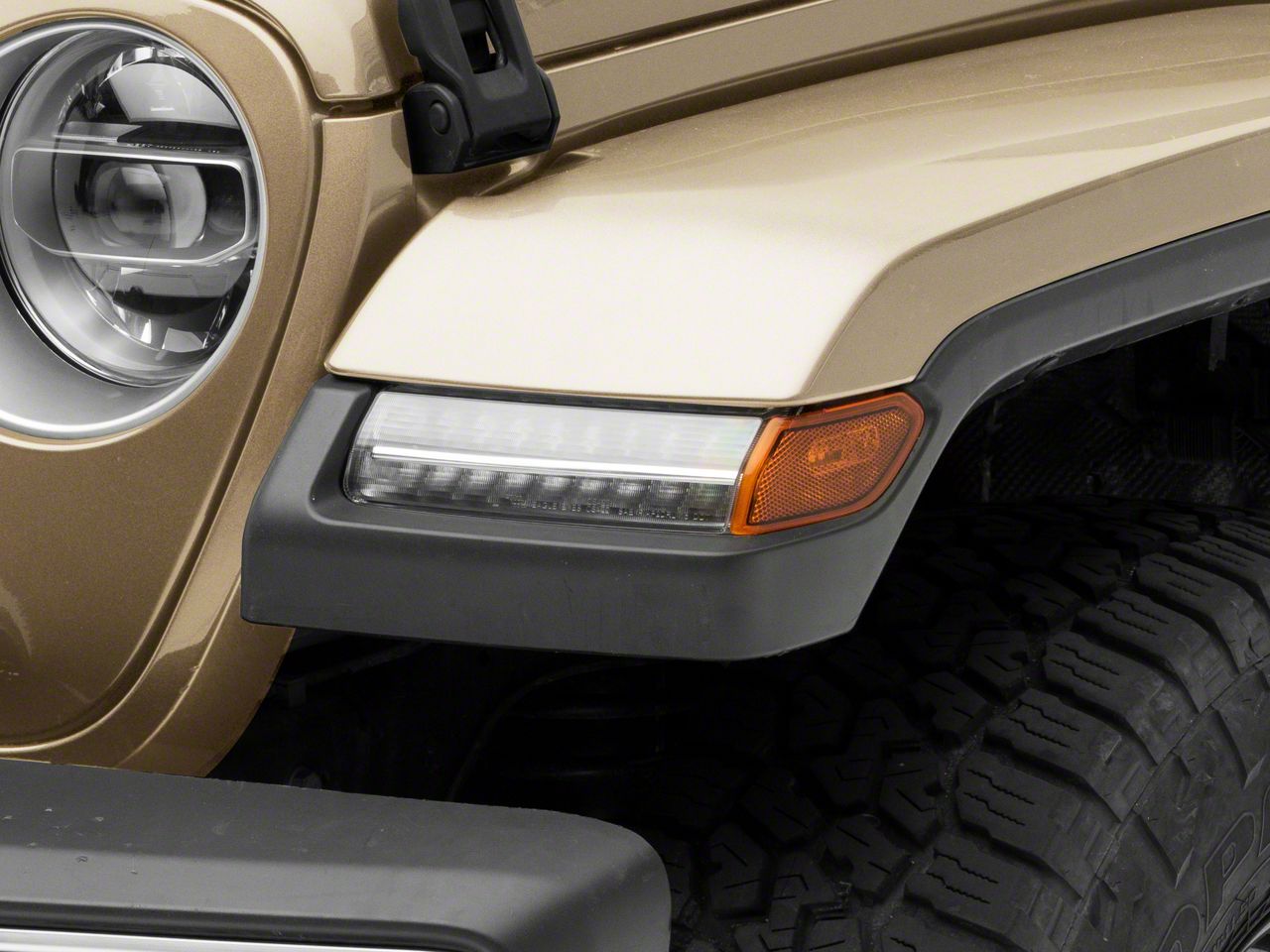 LED Side Marker Lights with Sequential Turn Signals; Chrome (18-23 Jeep Wrangler JL Sahara & Rubicon w/ Factory LED Turn Signals)