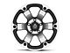 Mammoth Rogue Matte Black Machined Wheel; 17x9 (05-10 Jeep Grand Cherokee WK, Excluding SRT8)