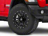 Mammoth Split 6 Simulated Beadlock Matte Black Wheel; 17x9 (18-23 Jeep Wrangler JL)