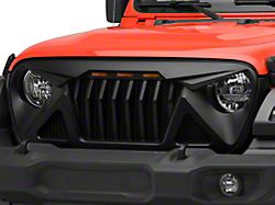 RedRock Predator Grille with Amber LED (18-23 Jeep Wrangler JL w/o TrailCam)