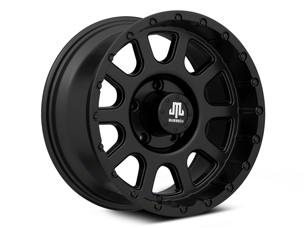 Mammoth 8 Black Steel Wheel; 15x8 (93-98 Jeep Grand Cherokee Mammoth 8 Black Steel Wheel; 15x8 (93-98 Jeep Grand Cherokee
