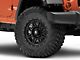 Mammoth Split 8 Simulated Beadlock Matte Black Wheel; 17x8 (07-18 Jeep Wrangler JK)