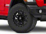 Mammoth Split 8 Simulated Beadlock Matte Black Wheel; 17x8; -6mm Offset (18-26 Jeep Wrangler JL)