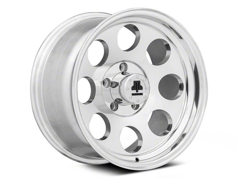 Mammoth 8 Aluminum Polished Wheel; 17x9 (07-18 Jeep Wrangler JK) | Mammoth