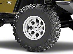 Mammoth 8 Aluminum Polished Wheel; 15x10 (97-06 Jeep Wrangler TJ)