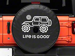 Life is Good Native Off-Road Spare Tire Cover with Camera Opening; 32-Inch Tire Cover (18-26 Jeep Wrangler JL)