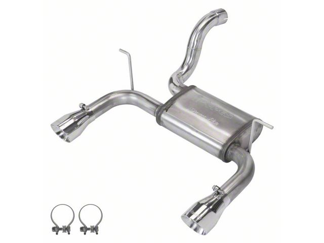 Pypes Dual Axle-Back Exhaust System with Polished Tips (18-24 2.0L or 3.6L Jeep Wrangler JL)