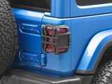 Rugged Ridge Elite Tail Light Guards; Textured Black (18-26 Jeep Wrangler JL w/ Factory LED Tail Lights & Blind Spot Monitoring, Excluding Rubicon 392)