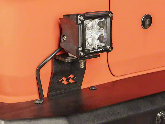 Rugged Ridge Rear LED Cube Mounting Brackets (18-23 Jeep Wrangler JL)