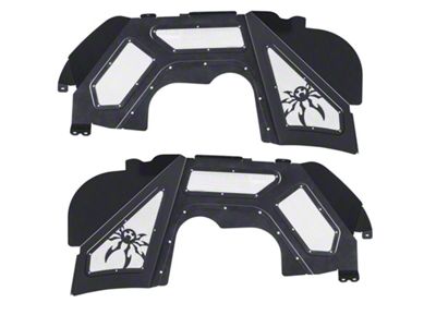 Poison Spyder Front Vented Inner Fenders for Coil-Over Kits; SpyderShell Armor Coat (20-24 Jeep Gladiator JT)