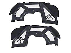 Poison Spyder Front Vented Inner Fenders for Coil-Over Kits; SpyderShell Armor Coat (18-23 Jeep Wrangler JL)