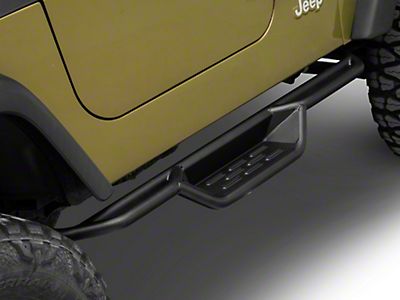 RedRock Jeep Wrangler HD Drop Side Step Bars J139282 (87-06 Jeep Wrangler  YJ & TJ) - Free Shipping