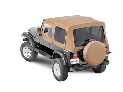 MasterTop Replacement Soft Top with Door Skins, Frames and Tinted Glass; Spice Diamond (88-95 Jeep Wrangler YJ)