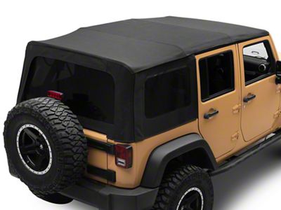 MasterTop Replacement Soft Top with Tinted Glass; MasterTwill (10-18 Jeep Wrangler JK 4-Door)