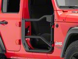 Body Armor 4x4 Front Tube Doors; Textured Black (18-26 Jeep Wrangler JL)