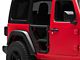 Body Armor 4x4 Rear Tube Doors; Textured Black (18-24 Jeep Wrangler JL 4-Door)