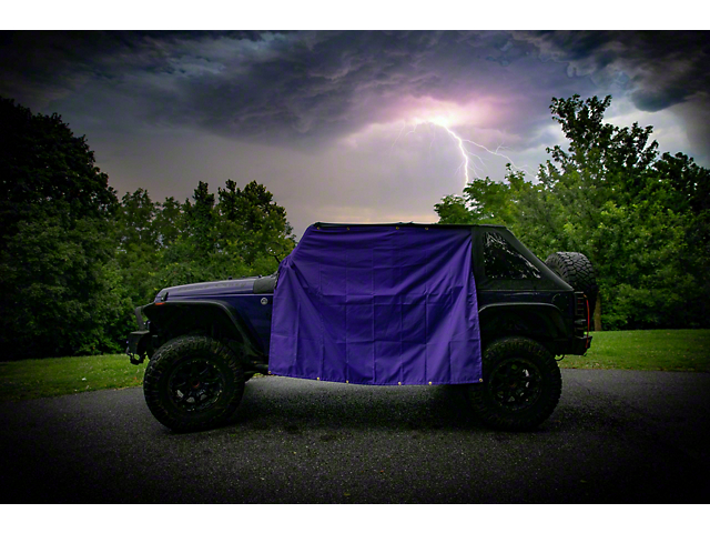 Four Door Rain Curtains; Purple (07-23 Jeep Wrangler JK & JL 4-Door)